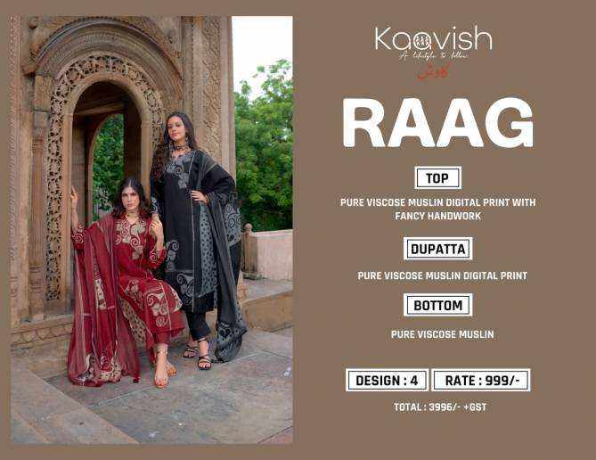 Raag By Kaavish Viscose Muslin Digital Printed Salwar Kameez Wholesalers In Delhi